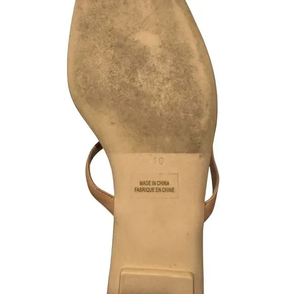 Jeffrey Campbell Tan and Gold Sandals - Picture 9 of 10